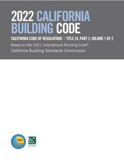 2022 California Building Code, Title 24, Part 2 (Volumes 1 & 2)
