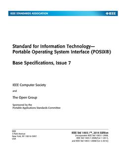 IEEE 1003.1, 2016 Edition