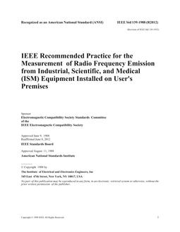 IEEE Electromagnetic Compatibility Standards (Active & Archive) Collection:  VuSpec(TM)
