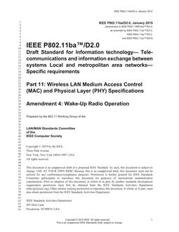 IEEE P802.11ba