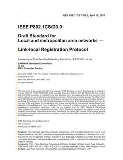 IEEE P802.1CS